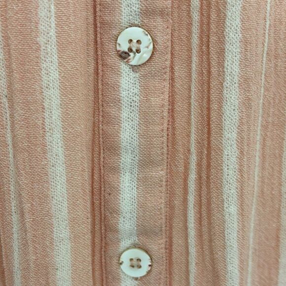 Mara Hoffman Linen Halter Pink Stripe Maxi Dress - Picture 10 of 12